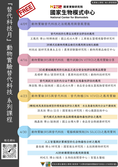國家生物模式中心動知識海報